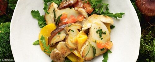 leichter Sommersalat mit Steinpilzen