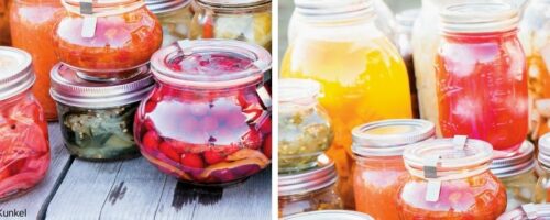 farbenfrohe Pickles