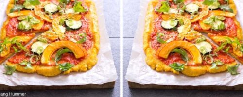glutenfreie Polentapizza