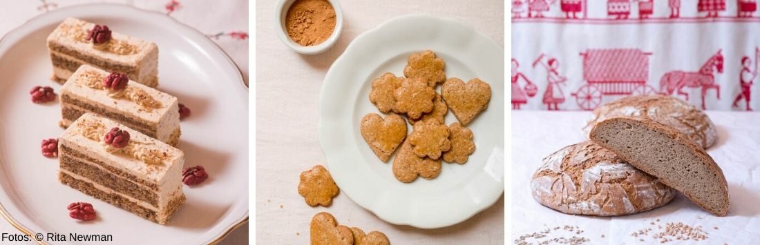 Kuchen, Kekse und Brot selbstgebacken