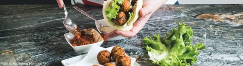 Falafel in Pitabrot