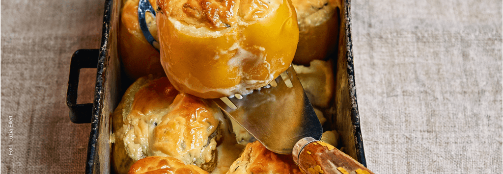 Gefüllte Paradeiser mit Mascarpone-Soufflé