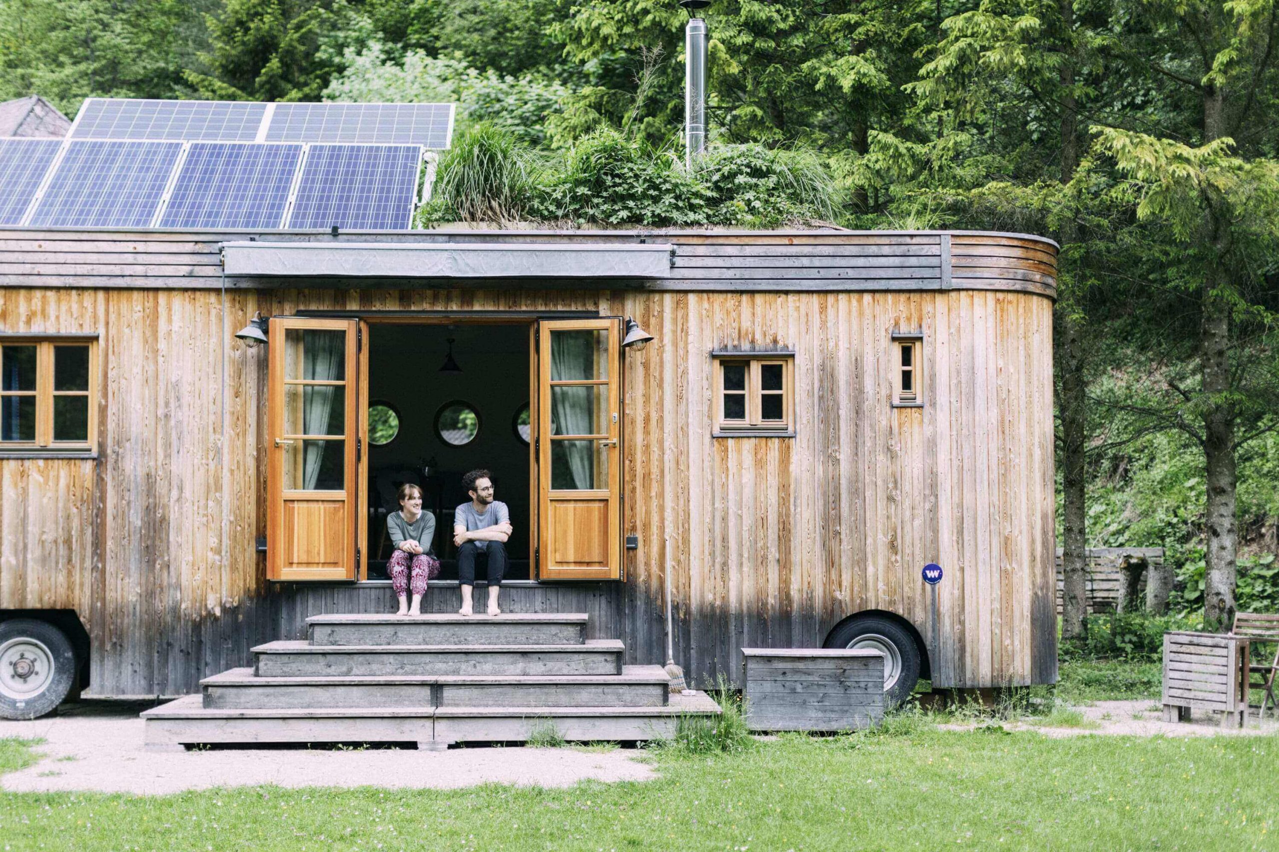 Tiny House mit Sonnenkollektoren