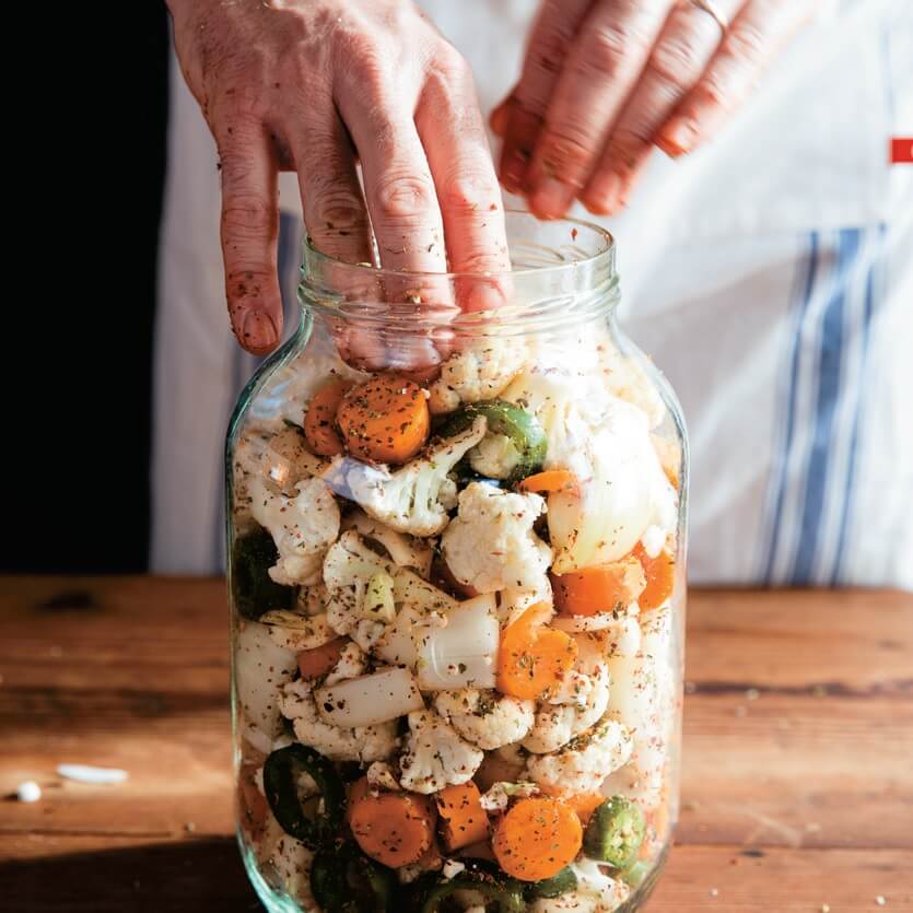 Blumenkohl fermentieren mit Curry