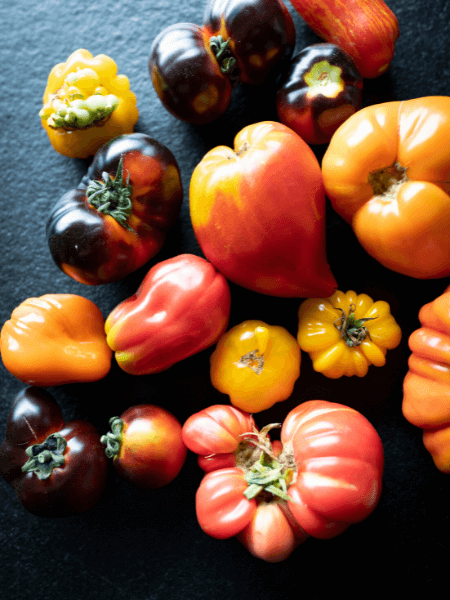 interessant geformte Tomaten