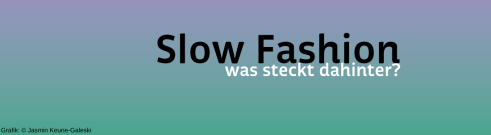 Text Slow Fasion Farbverlauf im Hintergrund