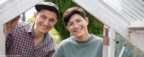 Porträtbild von Deborah und Florian Hucht