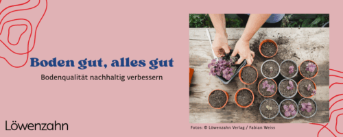 Titelbild: Bild von Pflanzentöpfen gefüllt mit Erde + Titel des Magazinbeitrags